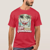 Mele Kalikimaka Hawaiian Christmas Beach Tシャツ (正面)