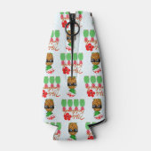 Mele Kalikimaka Hawaiian Pineapple Merry Christmas ボトルクーラー (裏面)