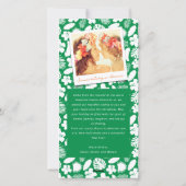 Mele Kalikimaka Hibiscusクリスマスツリー写真 シーズンカード (裏面)