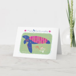Mele Kalikimaka /Merryのクリスマスのカメ シーズンカード
