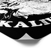 Mele Kalikimaka Retro Hawaii Santa Aloha Christmas ポスター (角)