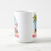 Mele Kalikimaka Santa Christmas コーヒーマグカップ (中央)