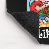 Mele Kalikimaka Santa Surfing Hawaii Christmas  マウスパッド (コーナー)