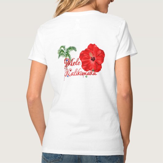 Mele Kalikimaka Tシャツ (裏面)