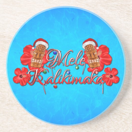 Mele Kalikimaka Tiki コースター (正面)