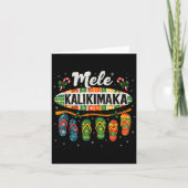 Mele Kalikimaka Trocal Christmas Flip Flop カード (正面)