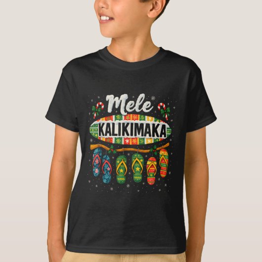 Mele Kalikimaka Trocal Christmas Flip Flop  Tシャツ (正面)