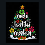 Mele Kalikimaka Tropical Christmas Hawaiian Santa ポスター<br><div class="desc">メレカリキマカトロピカルクリスマスハワイアンサンタクリスマスツリー</div>