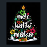 Mele Kalikimaka Tropical Christmas Hawaiian Santa ポスター<br><div class="desc">メレカリキマカトロピカルクリスマスハワイアンサンタクリスマスツリー</div>