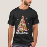 Mele Kalikimaka Tropical Christmas Hawaiian Santa Tシャツ<br><div class="desc">Mele Kalikimaka Tropical Christmas Hawaiian Santa Xmas Tree Long Sleeve T Shirt</div>