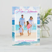 Mele Kalikimaka Tropical Christmas Photo シーズンカード (スタンド正面)