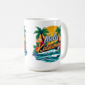 Mele Kalikimaka Tropical Christmas Unisex コーヒーマグカップ (正面右)