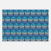 Mele Kalikimaka Tropical Custom Beach Christmas ラッピングペーパーシート (正面2)