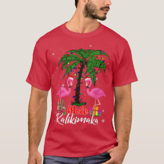Mele Kalikimaka Tropical Hawaiian Christmas Flamin Tシャツ