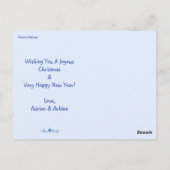 Mele Kalikimaka w/ StarfishスクリプトChristmas写真 ポストカード (裏面)