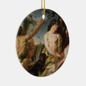 MeleagerおよびAtalanta (キャンバスの油) セラミックオーナメント (右)