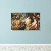 Meleager and Atalanta (キャンバス上の油) キャンバスプリント (インサイチュ (ウッドフロア))