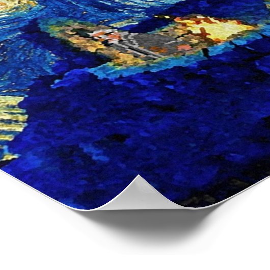 Melee Starry Night Tシャツガジェット顔マスク ポスター (角)