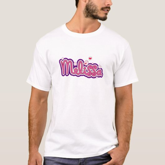 Melissaの一流のパーソナライズ Tシャツ (正面)