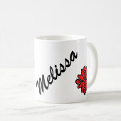 "Melissa"のウクライナのマグ コーヒーマグカップ (正面右)