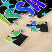 「MELISSA」名、おもしろい「ハッピーバースデー」 ジグソーパズル (側面)