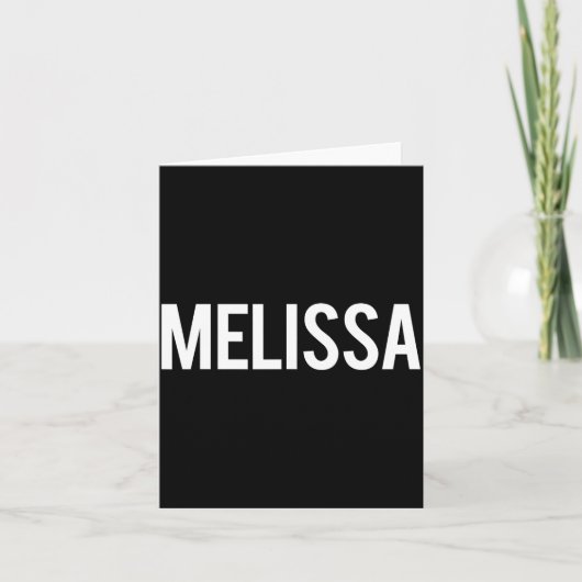 Melissa - Cool New Funny Name Fan Gift Tee  カード (正面)