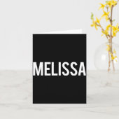 Melissa - Cool New Funny Name Fan Gift Tee  カード (黄色い花)