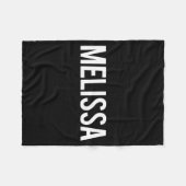 Melissa - Cool New Funny Name Fan Gift Tee  フリースブランケット (正面(横))
