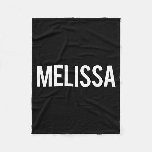 Melissa - Cool New Funny Name Fan Gift Tee  フリースブランケット (正面)