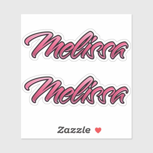 Melissa faded pink Aufkleber Sticker Stickerset シール (シート)
