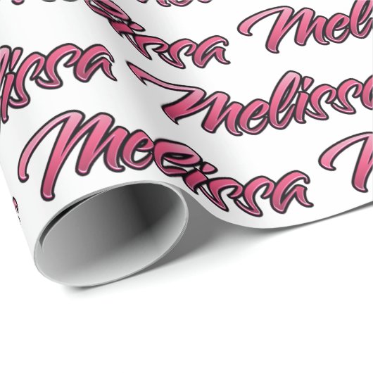 Melissa faded pink personalisiertes Geschenkpapier ラッピングペーパー (ロールコーナー)