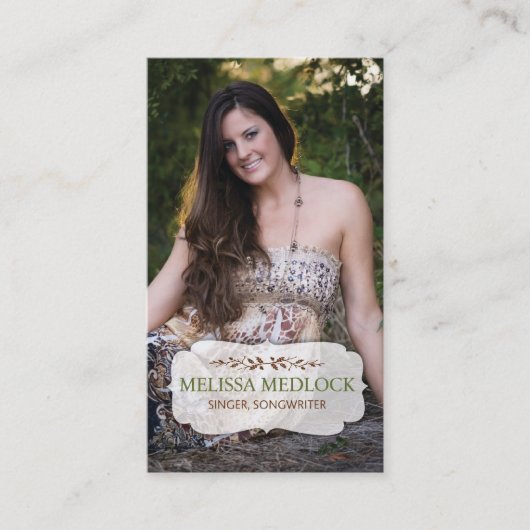 Melissa Medlock コーリングカード (正面)