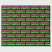 Melissa Vorname Name Graffiti red green ラッピングペーパー (フラット)
