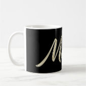 Melissa white gold Handwriting Tasse Kaffeetasse コーヒーマグカップ (左)