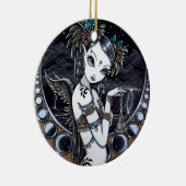 "Melita"のゴシックの種族の融合のダンサーの天使のオーナメント セラミックオーナメント (右)