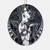 "Melita"のゴシックの種族の融合のダンサーの天使のオーナメント セラミックオーナメント (左)