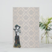 "Melita"のゴシックの種族の融合のダンサーの芸術の文房具 便箋 (スタンド正面)