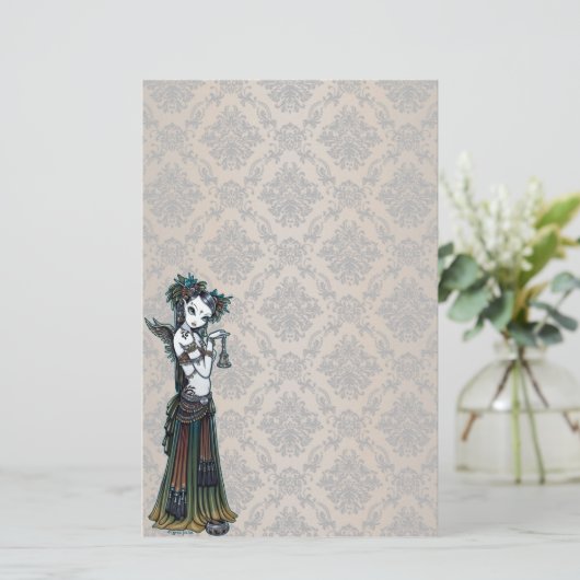 "Melita"のゴシックの種族の融合のダンサーの芸術の文房具 便箋 (スタンド正面)