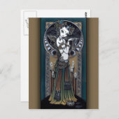 "Melita"ゴシックトライバルフュージョンストームエンジェルポストカード ポストカード (正面/裏面)