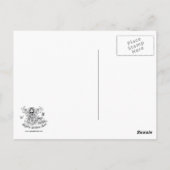 "Melita"ゴシックトライバルフュージョンストームエンジェルポストカード ポストカード (裏面)