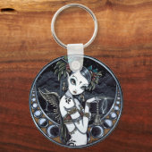 "Melita"ゴシックTribal Fusion Dancer Art Keychain キーホルダー (正面)