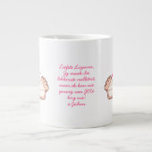 MELKTERTパーソナライズされた Afrikaanse Boeremeisie ジャンボコーヒーマグカップ (正面)