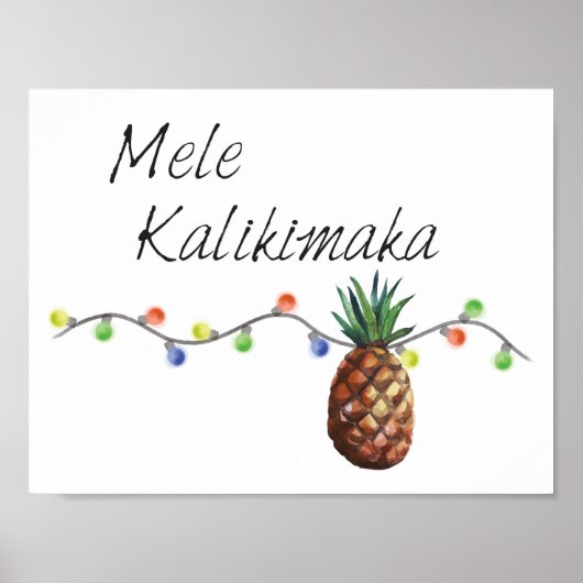 Melle Kalikimaka – クリスマスポスター ポスター (正面)