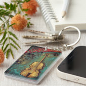 Mello Celloカスタマイズ可能な両面キーチェーン キーホルダー (正面右)