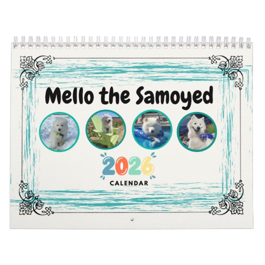 Mello the Samoyed 2026 Calendar カレンダー (カバー)