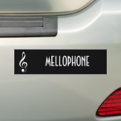 Mellophone音楽バンパーステッカーのギフト バンパーステッカー (車上)
