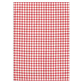 Mellow Classic Gingham - red white check plaid. テーブルクロス (正面)