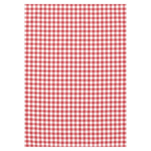 Mellow Classic Gingham - red white check plaid. テーブルクロス (正面)