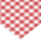Mellow Classic Gingham - red white check plaid. テーブルクロス (アングル)