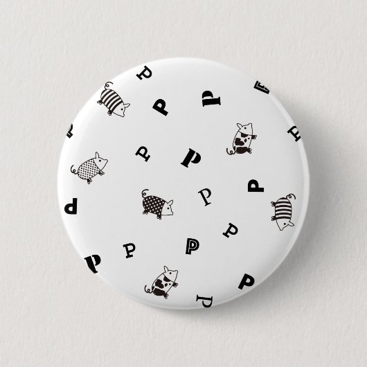 Mellow Pig 缶バッジ (正面)